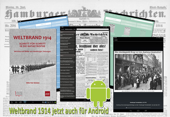 Weltbrand 1914 jetzt auch für Android-Tablets