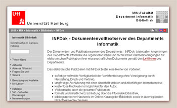INFDok - Dokumentenvolltextserver des Departments Informatik