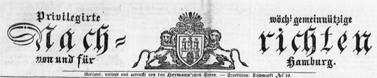 Die Hamburger Nachrichten – fast 150  Jahre Hamburger Zeitungsgeschichte
