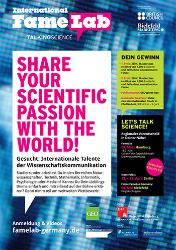 Wettbewerb der Wissenschaftskommunikation: FameLab Hamburg 2013