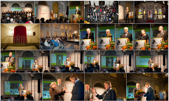 Fotos der Preisverleihung HamburgLesen 31.10.2014 im Lichthof der Stabi