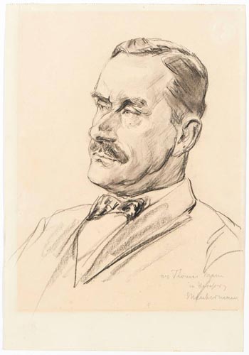 Max Liebermann, Porträt von Thomas Mann, 1925. © die LÜBECKER MUSEEN
