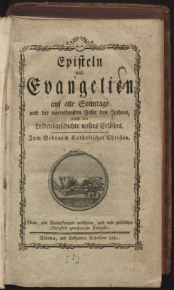 Episteln und Evangelien, 1781