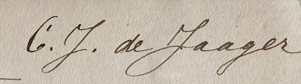 Abb 9 Autogramm de Jaager 1