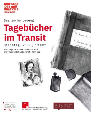 Szenische Lesung: Tagebücher im Transit. Copyright Philine Dorenbusch