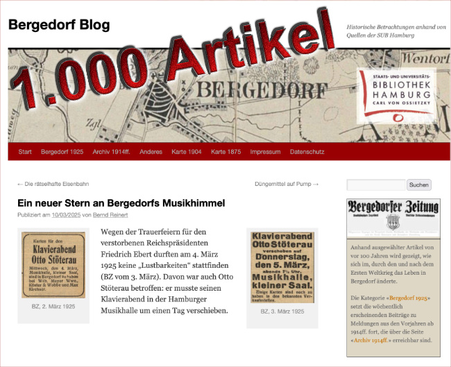 1.000 Artikel im Bergedorf-Blog