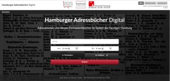 Screenshot Hamburger Adressbücher Digital