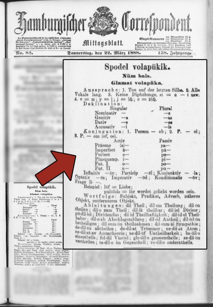 Hamburgischer Correspondent, 1888