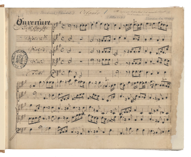 Händels Handexemplar, Direktionspartitur