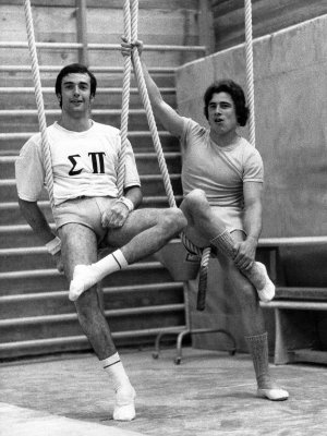Eberhard_Gienger (links) und Wolfgang Thüne, 1975, privat